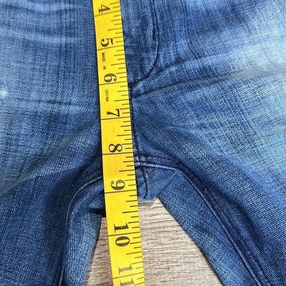 McGuire Denim Women’s Mid-Rise Distressed Straight Leg Jeans Blue Sz 24 - Picture 10 of 12